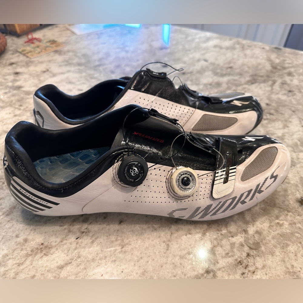 S-Works 5 Carbon Road Shoes, 3 bolt, Size 47EU, 13US